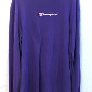 Men’s purple champion long sleeve